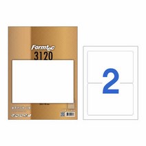 오피스넥스 폼텍 라벨2칸100매 LS-3120(물류관리용 200x140mm)
