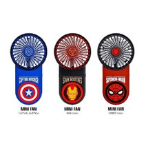 MARVEL 마블 MINI FAN 손선풍기 캡틴아메리카 아이언맨 스파이더맨, 미니팬 ic0-FSM
