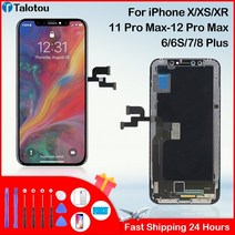 셀프 액정수리 호환 lcd for iphone x xr xs max 11 12 pro max 7 8 plus 6 디스플레이 3d 터치 스크린 수리 pantalla 교체, 아이폰 12 promax