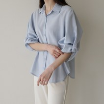 소매꼬임블라우스