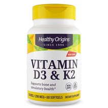 헬씨오리진 Healthy Origins 비타민 D3 & K2 60정, 1개