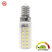 LED 콘벌브 5W E14 에너지소비효율1등급 KS인증, 11242.주백색(아이보리빛), DT LED 콘벌브 5W E14, 주백색