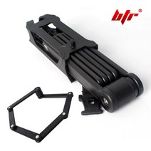 BTR 자전거 자물쇠 열쇠 와이어 관절락 도난방지 잠금장치, 선택09.자물쇠+BTR 6관절락