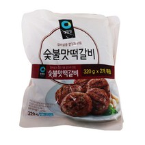 청정원 숯불맛떡갈비320g x 2개, 640g, 1세트