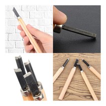 조각칼 판화 목공 4P 둥근칼 조각칼세트