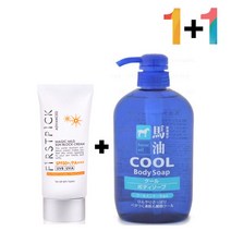 안끈적이는 선 썬 크림 쿨 샴푸 바디워시 두피 가려움, 매직마일드선크림 1개_마유쿨샴푸(초록) 1개