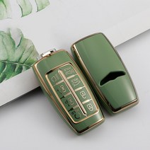 G70튜닝 G80튜닝 GV80튜닝 TPU-자동차 키 케이스 4 6 8 버튼 스마트 키리스 엔트리 원격 제어 보호대 커버, 09 8 Buttons Green