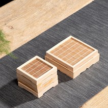 티이야기 매트 티코스터 찻잔받침 우드 컵받침대, 02. 매트 찻잔받침(대)