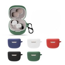 무선 이어폰 실리콘 파우치 후크 보호 커버 케이스, 블랙 센드TW2