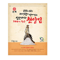 오복식품 쓴맛이 없고 미네랄이 살아있는 신안바다 천일염, 1kg, 5개