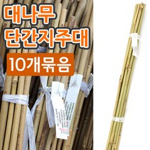 [조이가든] 대나무 단간 지주대- 10개묶음 (높이 210cm)