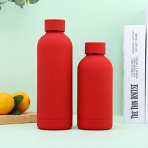 COSYEVNO스테인리스 텀블러 아웃도어 스포츠 컵, 레드, 500ml