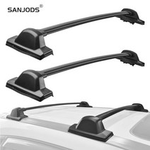 SANJODS ROOF RACK 혼다 CRV 용 크로스 바 레일 2007 2008 2009 2010 2011 카고 랙 옥상 수화물 카누 카약 캐리어 랙, CN