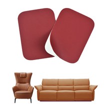 룽고가죽 100%천연 가죽스티커 S1-소파 의자 가구 자동차시트 가죽안장 리폼 보수 수리 수선 패치 접착 시트지, 레드계열색