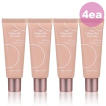 더마쉐어 비건 콜라겐 스킨 선케어 자외선차단 UV쉴드 저자극 선크림 SPF50+ PA++++, 50g, 4개