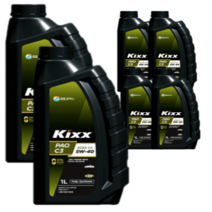 킥스 KIXX PAO 5W-40 C3 1L x6개 디젤 가솔린 합성 엔진오일