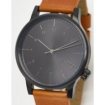 수능시계 솔라쿼츠 군입대 탠 블랙 색상의 Komono 윈스턴 시계