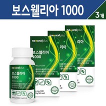 보스웰리아 1000 인도산 보스엘리아 추출 분말 AKBA KBA 고농축 고함량 보스웰릭산 유향 나무 수액 덩어리 비타민D 해조 칼슘 초록입홍합 울금 상어연골 캡슐 식약처 해썹 인증, 3통, 보스웰리아 1000 90정