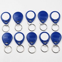 액세스제어 EM4305 125Khz 키 복사 재기록 가능 쓰기 다시 EM ID T5577 keyfobs RFID 태그 링 카드 근접 토큰 액세스 복제 10 개, [01] Red 10 Pcs