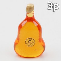 미니어처 술병 양주 모형 XO 3.2cm 3개 세트 공예 소재 재료 꾸미기 오비츠 넨도 위스키 미니어쳐
