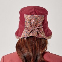 #국산 후면 플로랄 밴딩 포인트 버킷햇