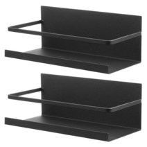 냉장고 자석 선반 2p, 블랙_24.5 x 12.3 x 9.3cm