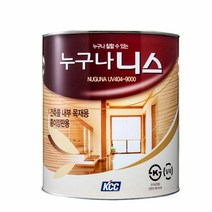 KCC 누구나 니스 4L 목재용 코팅 바니쉬 유광 투명, 1개