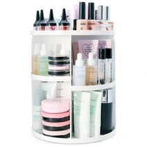 [픽원] 로렌힐스 360도 회전형 화장품 정리대 정리함 수납함, 1개
