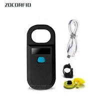 RFID 리더 카드 134 kHz 125kHzRechargeable 동물 칩 스캐너 마이크로 USB 2.0 애완 태그, 02 Black