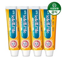 [유한양행] 암앤해머 에나멜케어치약 121g 4개, 단품