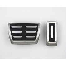 자동차 페달 엑셀 브레이크 악셀 패드 발판 차량 인테리어 튜닝 스테인리스 스틸 연료 AT/MT VW 트랜스포터 멀티밴 T5 T6 카라벨, 01 AT