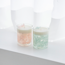 캔들 만들기 젤 왁스 재료 DIY 패키지 향초 클린코튼 플라워 양초 솜씨키트, 하늘수국, 스테인리스비커