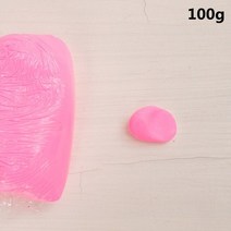 은점토 100 그램가방 전문 크리스탈 수지 부드러운 점토 노 굽기 폴리머 아트 진흙 diy succulents 인형 동물 모양 반투명 공기 건조 토양, 분홍색