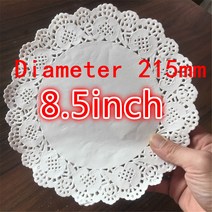 테이블 식탁 보 다양한 크기의 둥근 종이 레이스 테이블 냅킨 흰색 식기 플레이스 매트 50 개 3 5 4 6 7 8 인치 995aEA5c5, ROUND, 06 8.5inch 50pcs