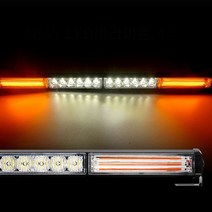 12-24V 뉴 LED바라이트 4구 노랑-화이트-화이트-노랑 오프로드차량써치 해루질써치라이트 서치LED써치LED 서치라이트 집어등써치라이트 작업등, 24V용