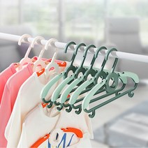 토탈언니네 다이소 아기 유아 아동 키즈 어린이 논슬립 옷걸이, 그린