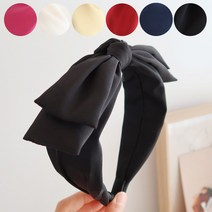 리본 머리띠 와이어 심플 무지 여자 여성 헤어밴드 6color