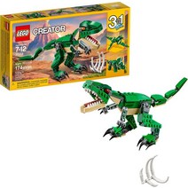 중국레고 LEGO & Creator-3 인 1 마이티 공룡 31058 빌딩 장난감 세트 7-12 세 남아 및 여아용 174, 01 Mighty Dinosaurs