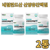 웰스큐 프리미엄 산양유 단백질 PRO 90정 x2 네덜란드산 BCAA 분리유청단백 WPI 밀크칼슘 히알루론산 혼합분말 자일로올리고당 비타민미네랄