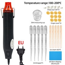 히팅건 충전식 무선 핫건 힛툴 힛건 소형열풍기 mini handheld hot air gun 건조기 전동 공구 시트 수축 플라스틱 220v heat gun diy craft, 협력사, 세트 b 나