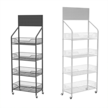 편의점 식품 가게 슈퍼 진열대 과자 빵 매대 음료, 상세이페이지 참고, 화이트 50x30x106cm