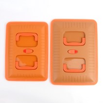 김장 김치 통 용기 누름 판 뚜껑 공기 밀폐 이중 장아찌 용 건강 발효 식품 신선도 유지 숙성 가스 배출 로 구멍 실리콘 강력 6/8/12 짱아치 장아치, 사이즈, 6/8/12L용