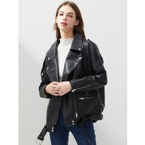 가죽 자켓 롱 셔츠형 바이크 fitaylor pu 인조 가죽 자켓 여성 느슨한 새시 캐주얼 바이커 자켓 outwear 여성 탑 bf 스타일 블랙 가죽 자켓 코트