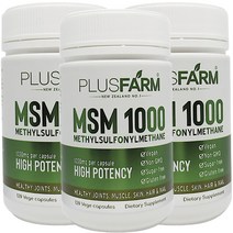 2+1 플러스팜 뉴질랜드 MSM 식이유황 1000mg 120캡슐, 1개, 기본