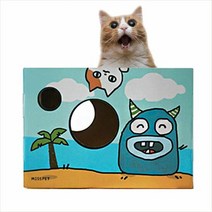 RT D18 미스펫 카툰몬스터 스크래쳐(블루), 단품