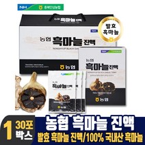 국내산 흑마늘 진액 즙 엑기스 액기스 농축진액 발효 숙성 흙마늘 흑 마늘 파우치 마시는 음료 부모님 선물, 1박스, 70mlx30포
