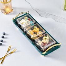 다과 접시 과일건과 수납함 슈트., 3칸
