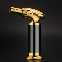 용접토치 가스 라이터 방풍 바베큐 주방 요리 대용량 토치 터빈 스프레이 건 보석 금속 용접 남성용 선물, black