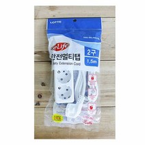 RT 롯데 일반 멀티코드 2구 1.5M, 단품, 단품