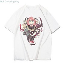 스파이패밀리 하라주크 아나포저 긴팔 후드티 의상 Anya smug anime spy x family t-셔츠 kawaii tshirt 소녀소년 스트리트웨어 플러스 사이즈 만화